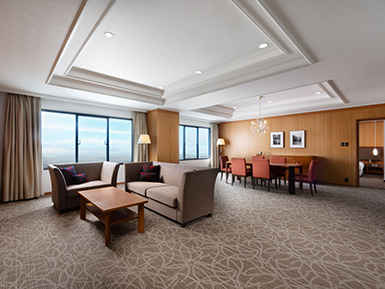 Privilege Deluxe Suite with 4 single beds, Mountain view