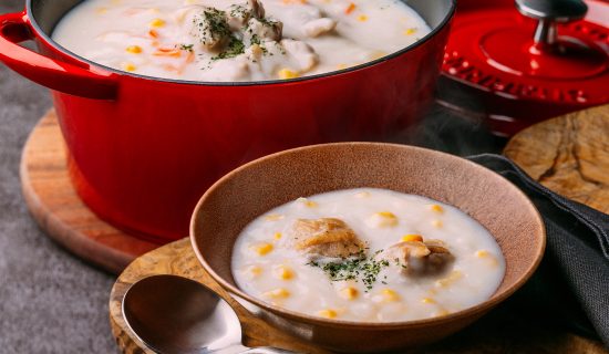Chicken corn chowder soup